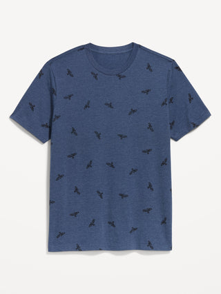Camiseta Manga Corta de Algodón con Estampado