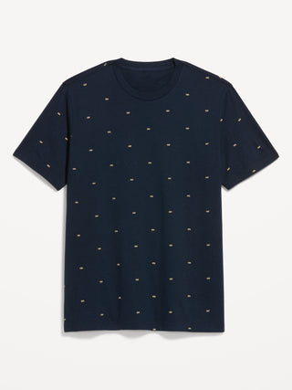 Camiseta Manga Corta de Algodón con Estampado