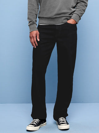 Structured Loose Non-Stretch Jeans.