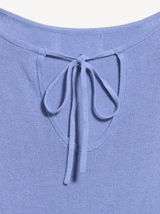 Bell-Sleeve Keyhole Top.