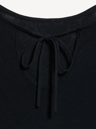 Bell-Sleeve Keyhole Top.