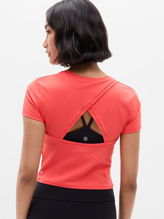 Transcend Camiseta Manga Corta con Detalle Espalda