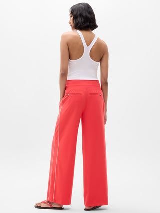 Pantalón Ancho Talle Alto con Bolsillos