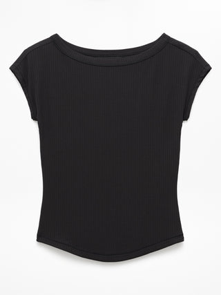 Perfect Rib Boatneck Tee.