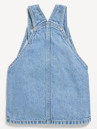 Printed Denim Skirtall Dress for Baby.