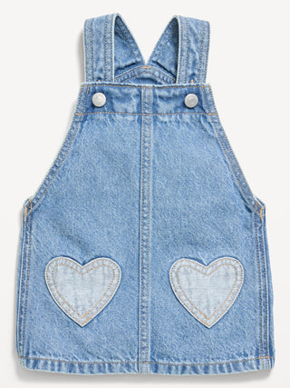 Printed Denim Skirtall Dress for Baby.