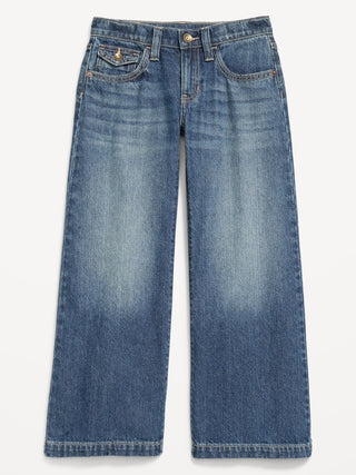 Low-Rise Super Baggy Wide-Leg Jeans for Girls.