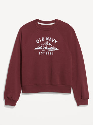 Vintage Crew-Neck Graphic Sweatshirt.