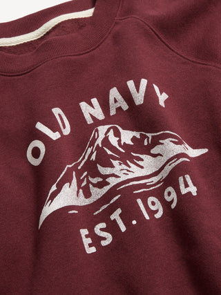 Vintage Crew-Neck Graphic Sweatshirt.