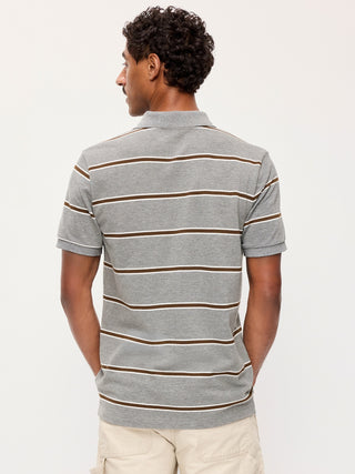 Striped Short Sleeve Polo Shirt