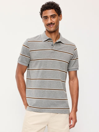Striped Short Sleeve Polo Shirt