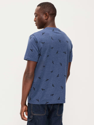 Camiseta Manga Corta de Algodón con Estampado