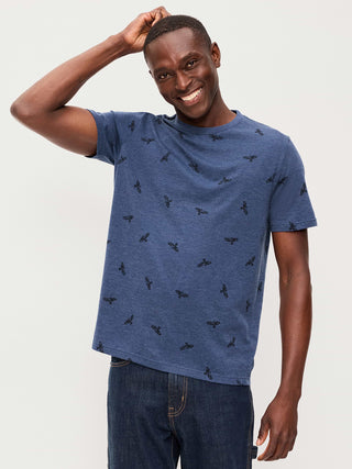 Camiseta Manga Corta de Algodón con Estampado