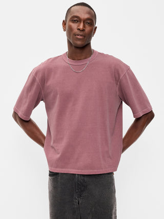 Garment-Dyed Heavyweight Cropped T-Shirt.