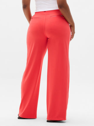 Pantalón Ancho Talle Alto con Bolsillos