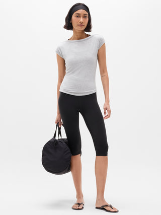 Perfect Rib Boatneck Tee.