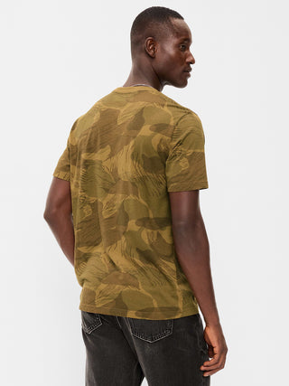 Camiseta Manga Corta de Algodón con Estampado