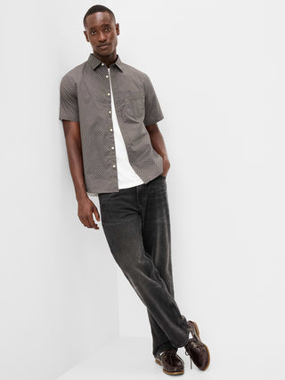 Blue Floral Collection Short Sleeve Shirt
