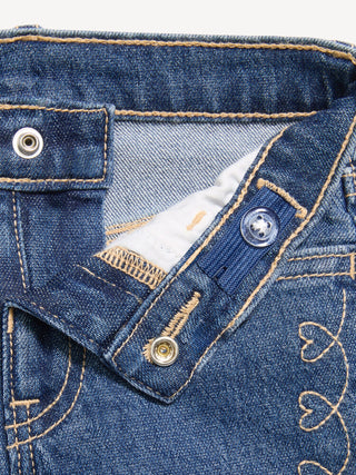High-Waisted Embroidered Flare-Leg Jeans for Toddler Girls.