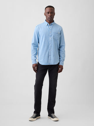 Camisa vaquera holgada.