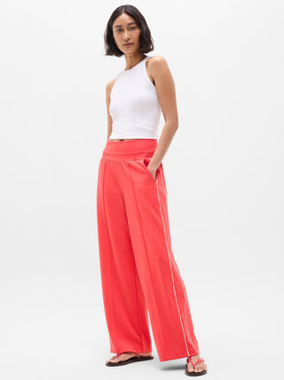 Pantalón Ancho Talle Alto con Bolsillos