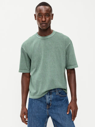 Garment-Dyed Heavyweight Cropped T-Shirt.