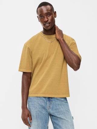 Garment-Dyed Heavyweight Cropped T-Shirt.