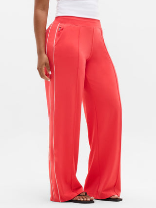 Pantalón Ancho Talle Alto con Bolsillos