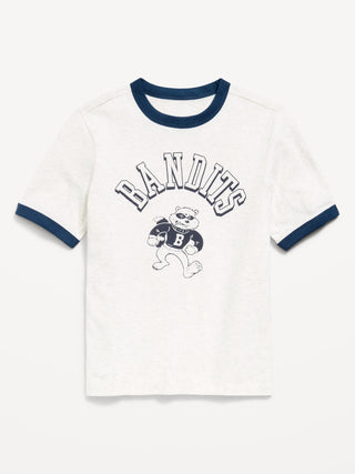 Softest Short-Sleeve Graphic Ringer T-Shirt for Boys.