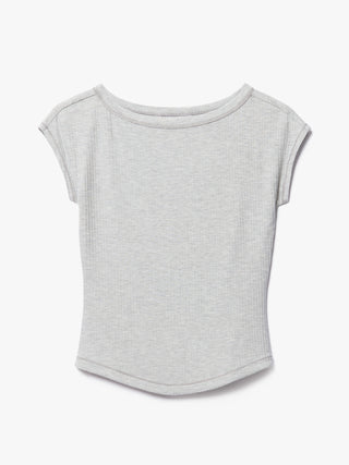Perfect Rib Boatneck Tee.
