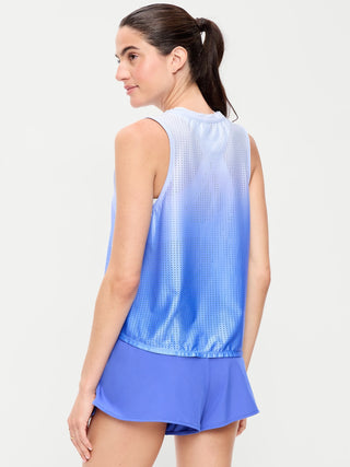 Camiseta sin mangas de malla.