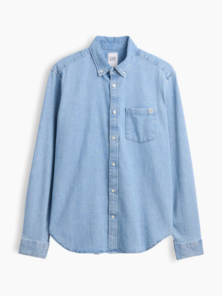 Camisa vaquera holgada.