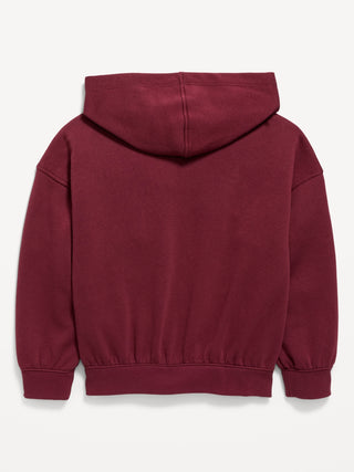 Oversized Graphic Pullover Hoodie for Girls.