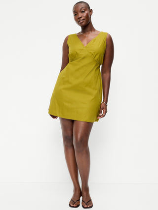 Sleeveless A-Line Mini Dress.