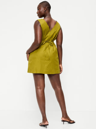 Sleeveless A-Line Mini Dress.