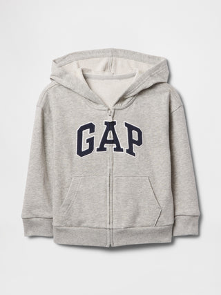 Sudadera con capucha y cremallera con logo, corte relajado, de babyGap.