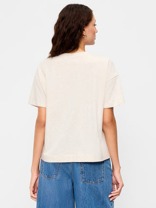 Camiseta Cuello Redondo de Algodón
