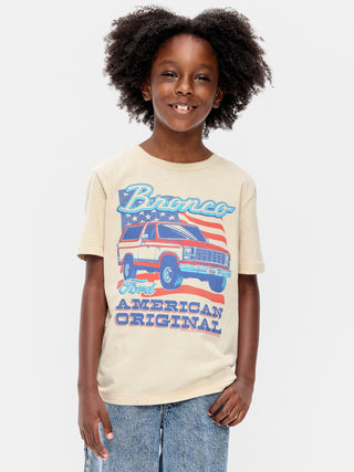 Camiseta con gráfico de género neutro Ford Bronco™ para niños.