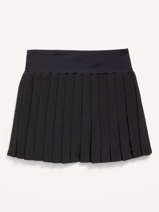 High-Waisted Pleated Performance Skort for Girls.