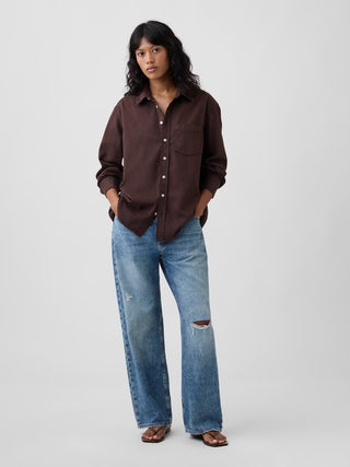 Oversized Denim Shirt.