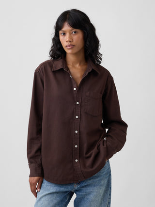 Oversized Denim Shirt.