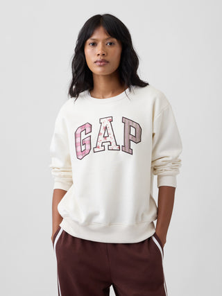 Sudadera Oversized Cuello Redondo con Logo