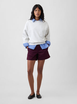5" Mid Rise Downtown Khaki Shorts.