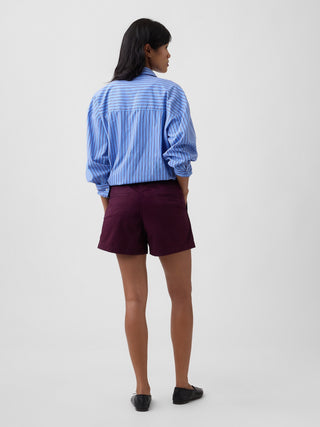 5" Mid Rise Downtown Khaki Shorts.