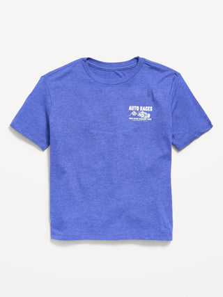Camiseta gráfica de manga corta para niño.