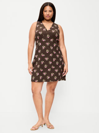 Sleeveless A-Line Mini Dress.