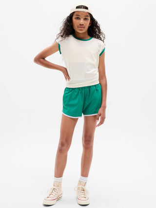 Camiseta Ajustada Manga Corta, Niña