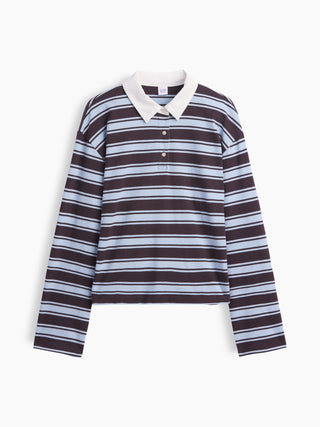 Polo Manga Larga Estampado Rayas