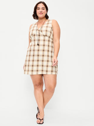 Sleeveless A-Line Mini Dress.