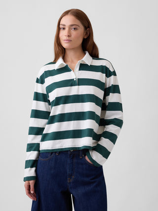 Polo Manga Larga Estampado Rayas
